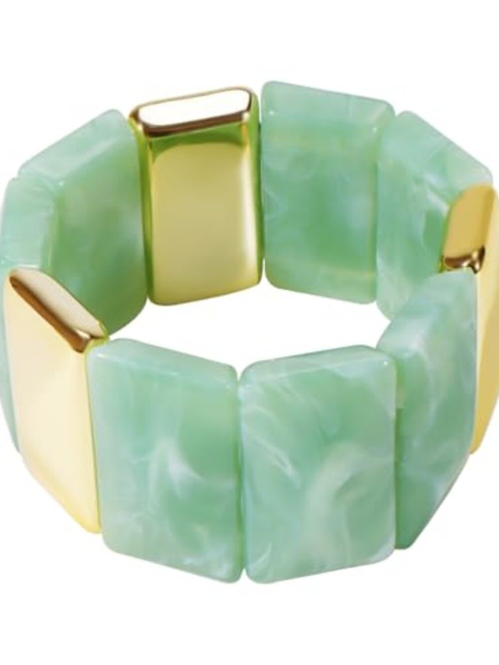 Oversized Acrylic Stretch Cuff Bracelet